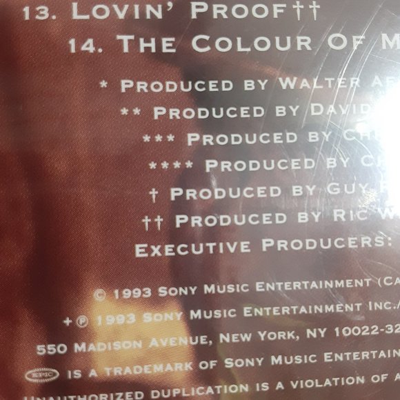 Celine Dion The Color of My Love 1993 CD Factory Sealed - Picture 2 of 4